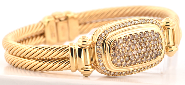 18K Yellow David Yurman Bangle 