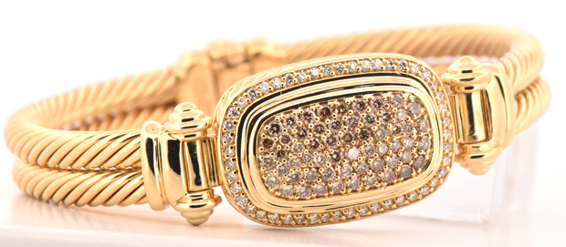 18K Yellow David Yurman Bangle 