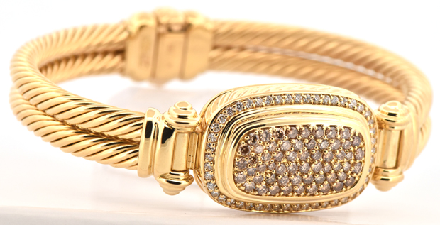 18K Yellow David Yurman Bangle 