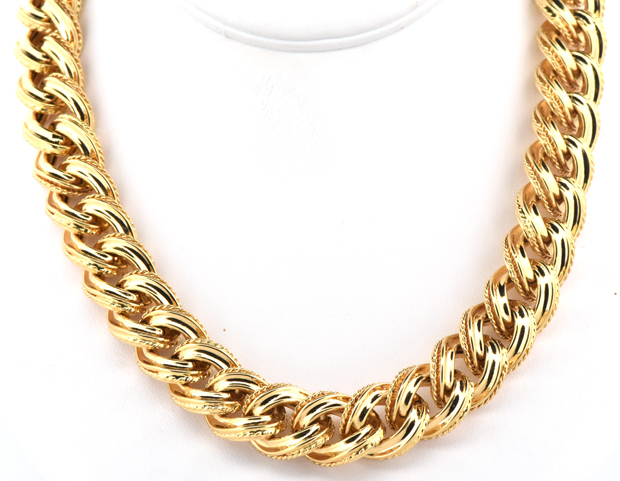 18K Yellow Gold Heavy Link Chain 
