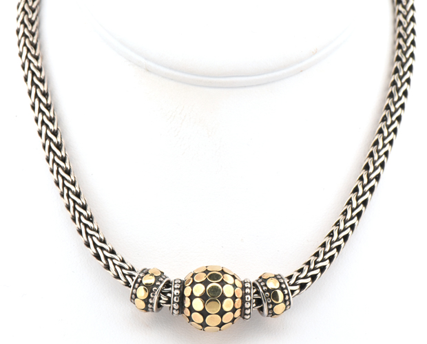 John Hardy Bracelet, Earrings and Necklace 	