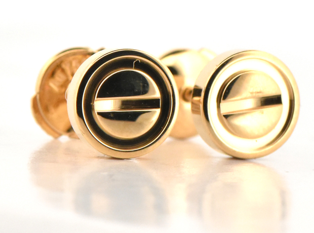 18K Yellow Gold Cartier Earrings 
