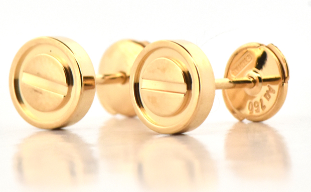 18K Yellow Gold Cartier Earrings 