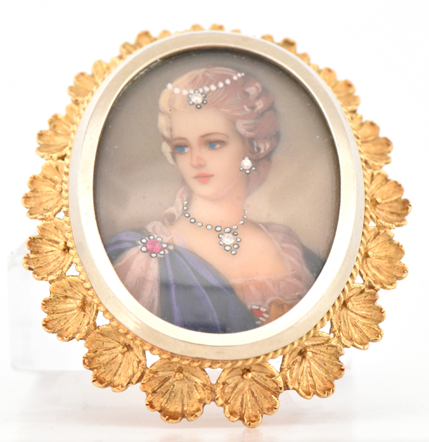 18K Yellow Gold Vintage Pin