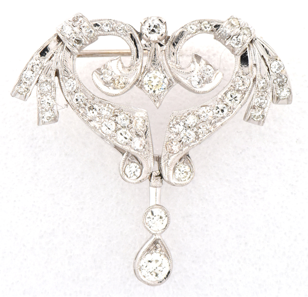Platinum Diamond Pin 