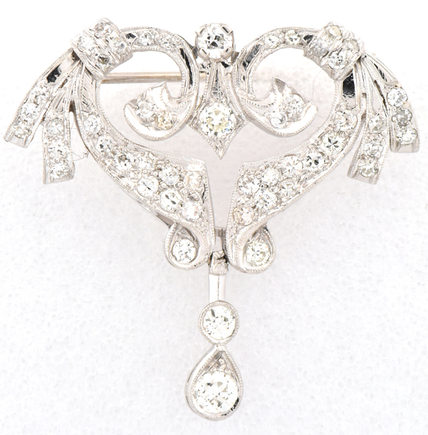 Platinum Diamond Pin 