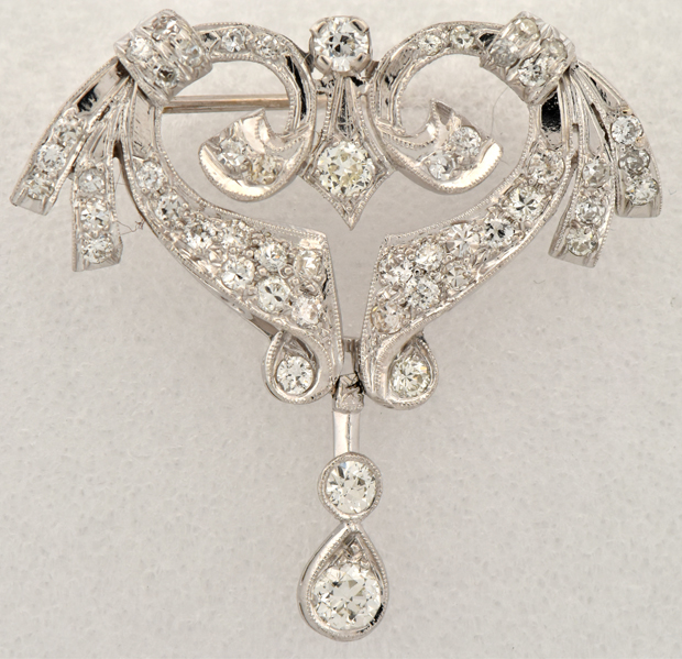 Platinum Diamond Pin 
