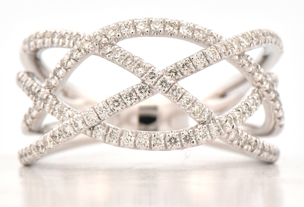 14K White Gold Diamond Ring