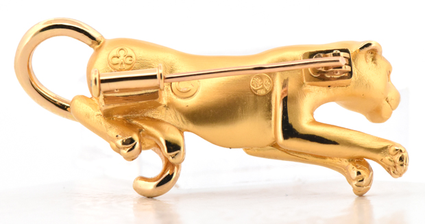 18K Yellow Gold Leopard Pin