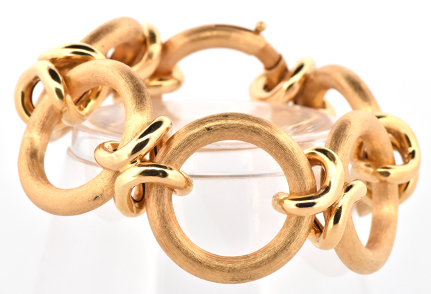 18K Yellow Gold Link Bracelet