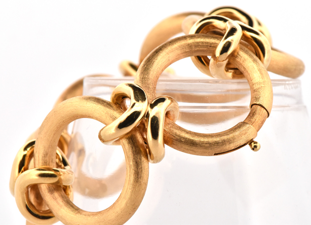18K Yellow Gold Link Bracelet