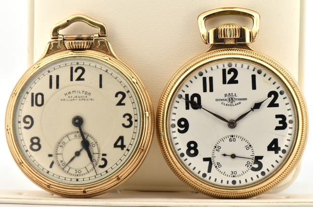 Two Gold-Filled Men’s Pocket Watches 
