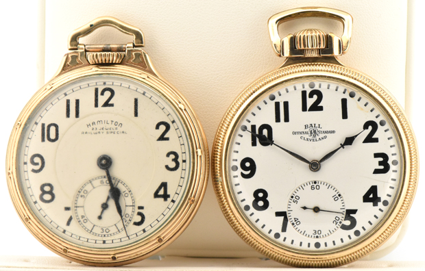 Two Gold-Filled Men’s Pocket Watches 