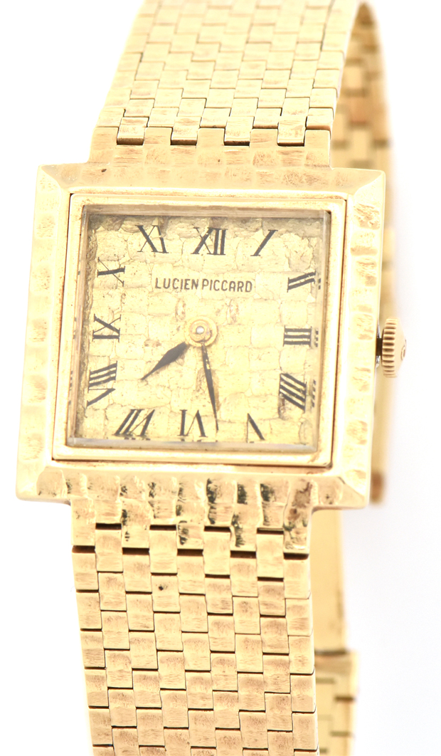 14K Yellow Gold Lucien Piccard Man's Wristwatch