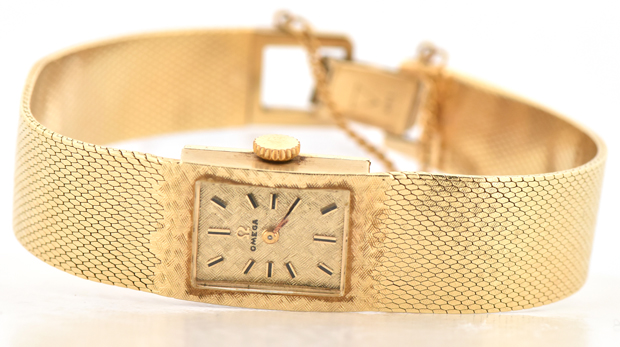 14K Yellow Gold Ladies Omega Wristwatch