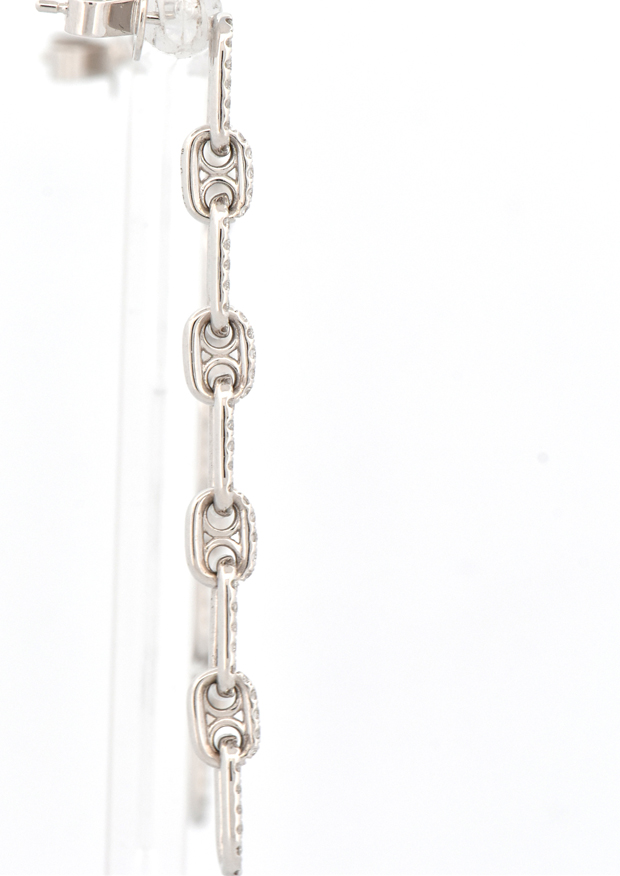 14K White Gold Diamond Earrings