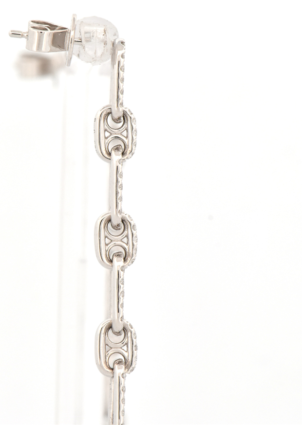 14K White Gold Diamond Earrings