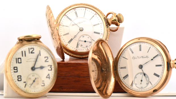 Four Men's Pocket Watches