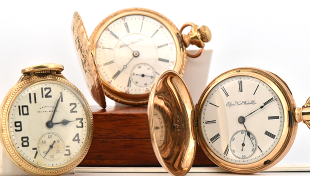 Four Men's Pocket Watches