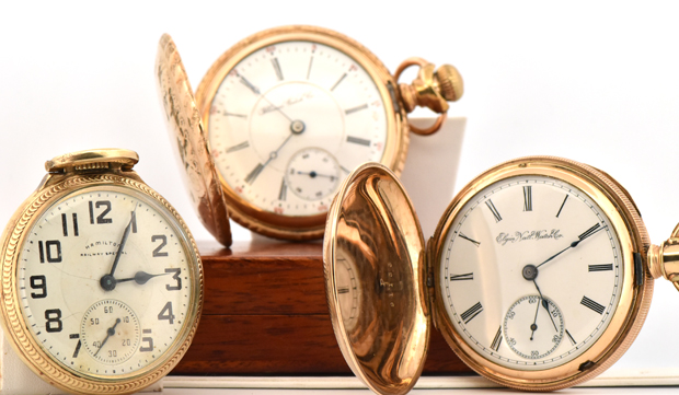 Four Men's Pocket Watches