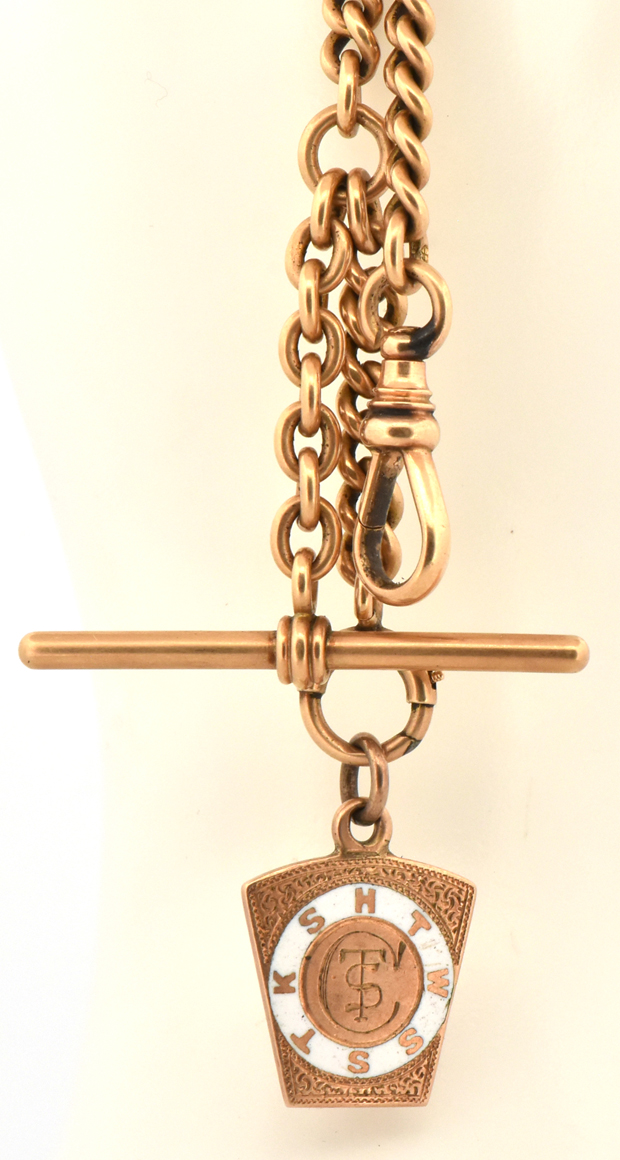 14K Yellow Gold Watch Chain