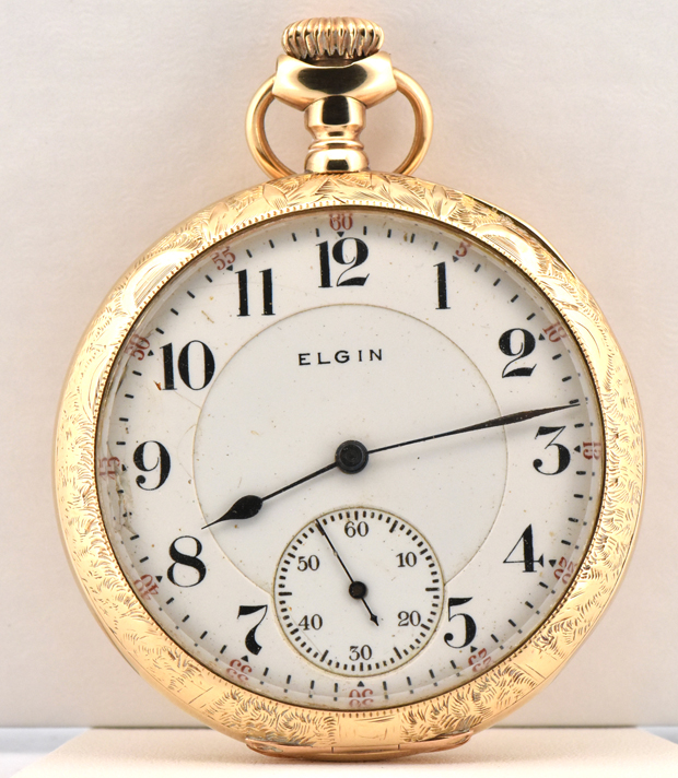 14K Yellow Gold Elgin Pocket Watch 