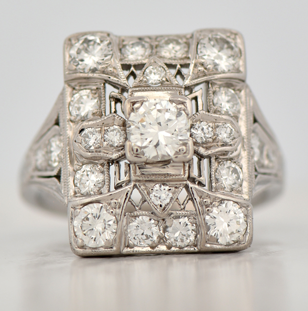 Palladium Diamond Ring