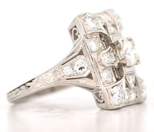 Palladium Diamond Ring