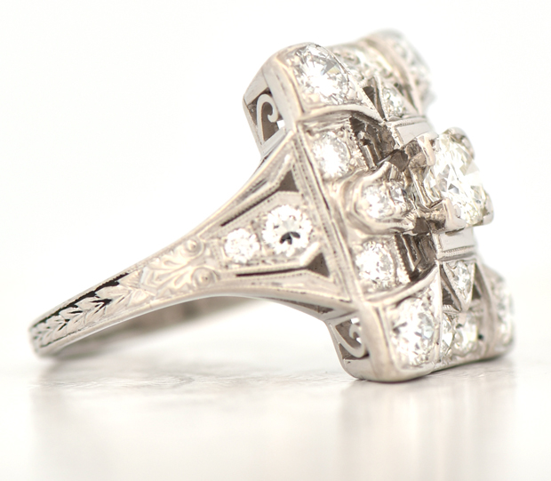 Palladium Diamond Ring