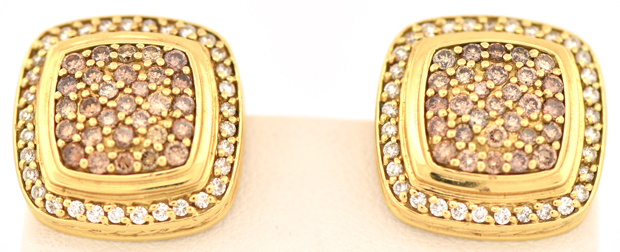 18K Yellow Gold David Yurman Earrings