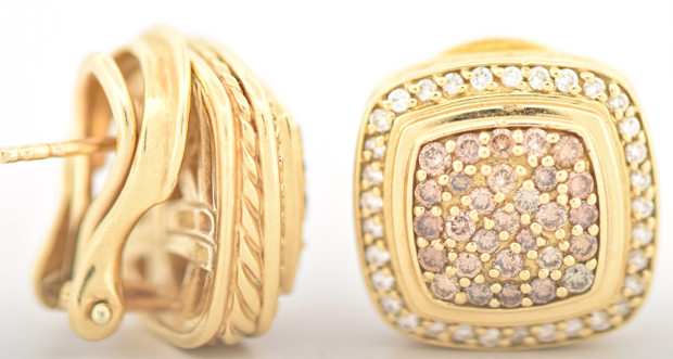 18K Yellow Gold David Yurman Earrings