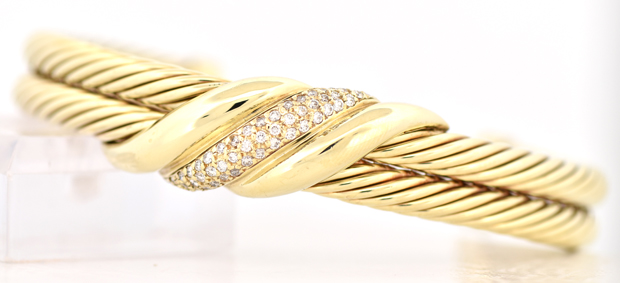 14K Yellow Gold David Yurman Bangle