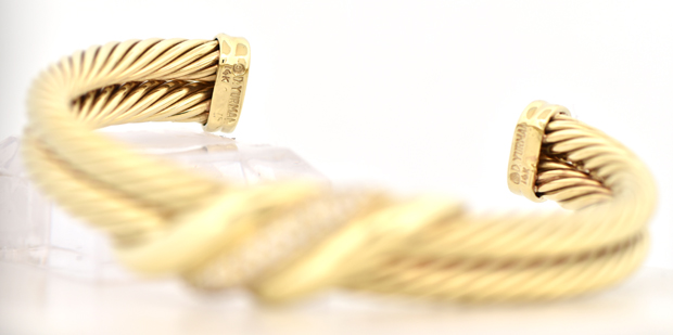 14K Yellow Gold David Yurman Bangle