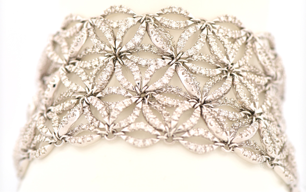 18K White Gold Diamond Bracelet