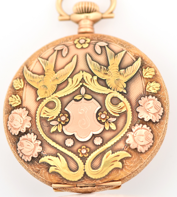 14K Yellow Gold Hamilton Pocket Watch 