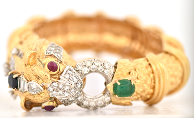 18K Yellow Gold Dragon Bracelet