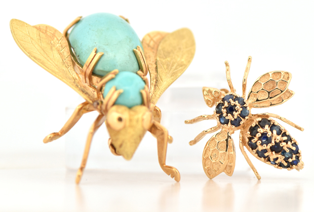 Matching Set of Bug Pins 