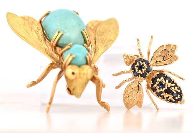 Matching Set of Bug Pins 