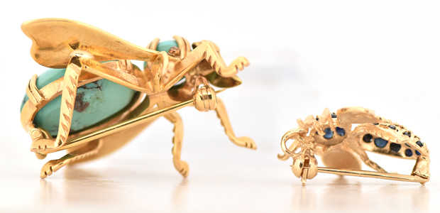 Matching Set of Bug Pins 