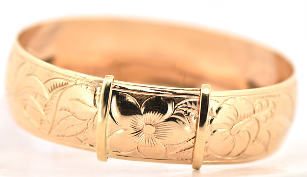14K Yellow Gold Bangle