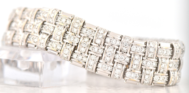 18K White Gold Roberto Coin Diamond Bracelet 