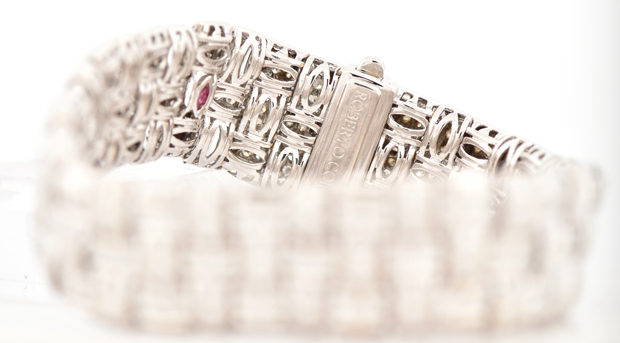 18K White Gold Roberto Coin Diamond Bracelet 
