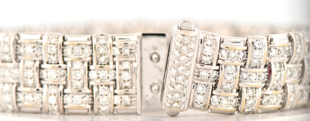 18K White Gold Roberto Coin Diamond Bracelet 