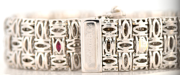18K White Gold Roberto Coin Diamond Bracelet 