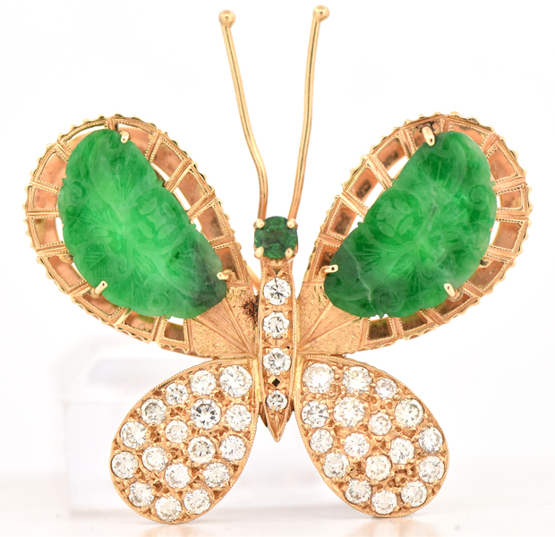 14K Yellow Gold Butterfly Pin/Pendant