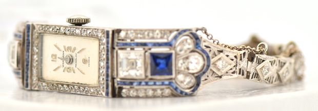 14K White Gold Vintage Watch
