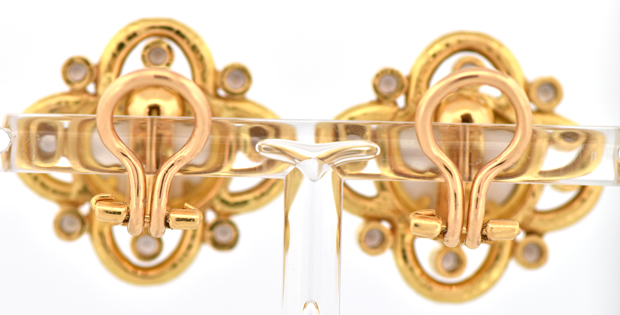 19K Yellow Gold Elizabeth Locke Earrings