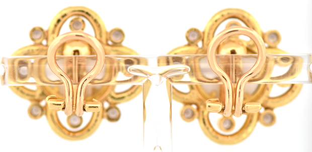 19K Yellow Gold Elizabeth Locke Earrings