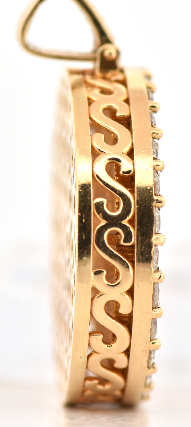14K Yellow Gold Coin Pendant