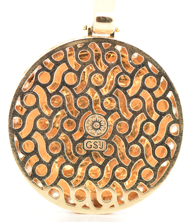 14K Yellow Gold Coin Pendant